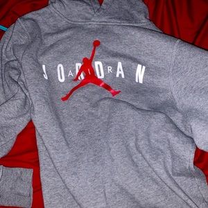 gray Jordan hoodie